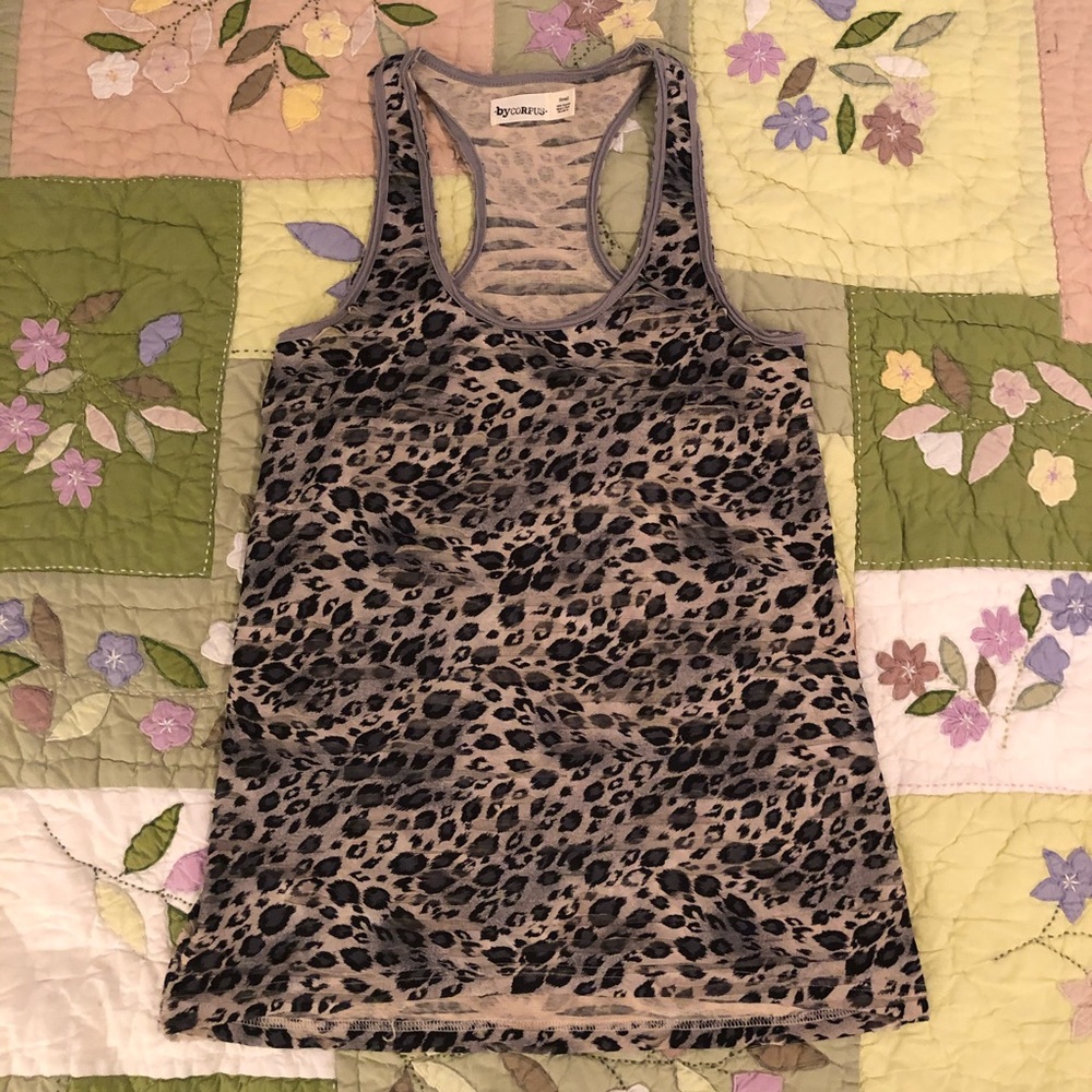 By Corpus Leopard Print Racerback Top